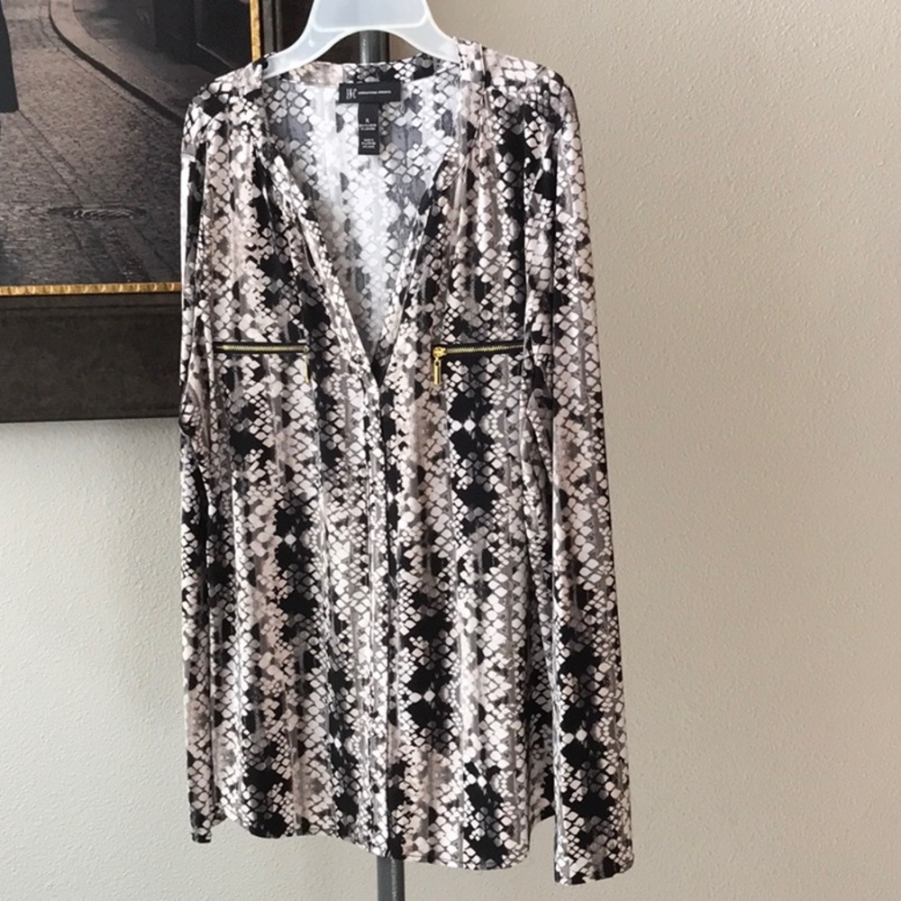 INC Snake Print Blouse  ECU     SIZE XL